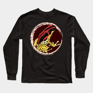 Artwork of a Poison Dart Frog VIII Long Sleeve T-Shirt